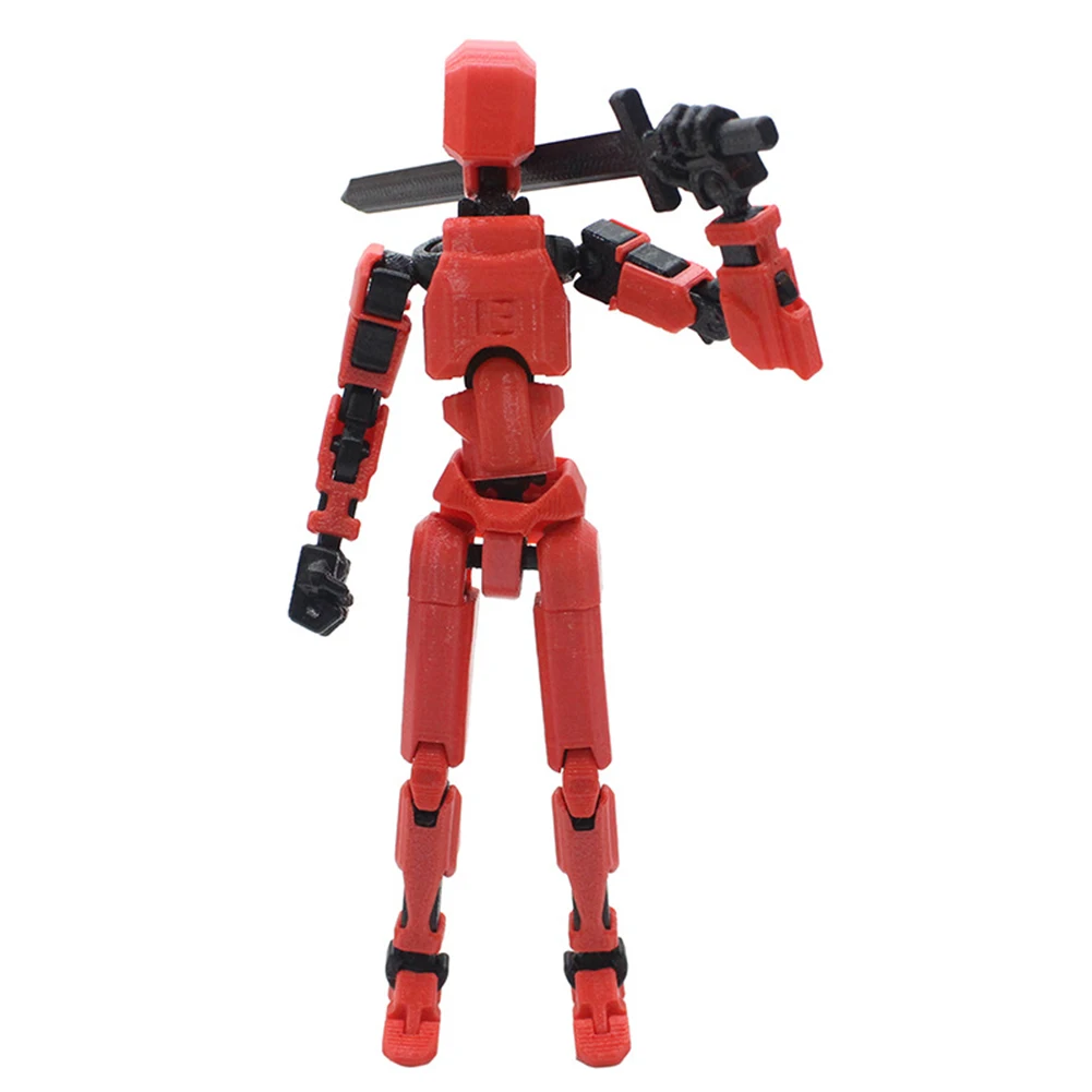 1 Set Multi-Articular Action Figures Multi-Jointed Movable 3D Printed Mannequin Dummy 13 Figures Toys for Kids & Adults Gifts