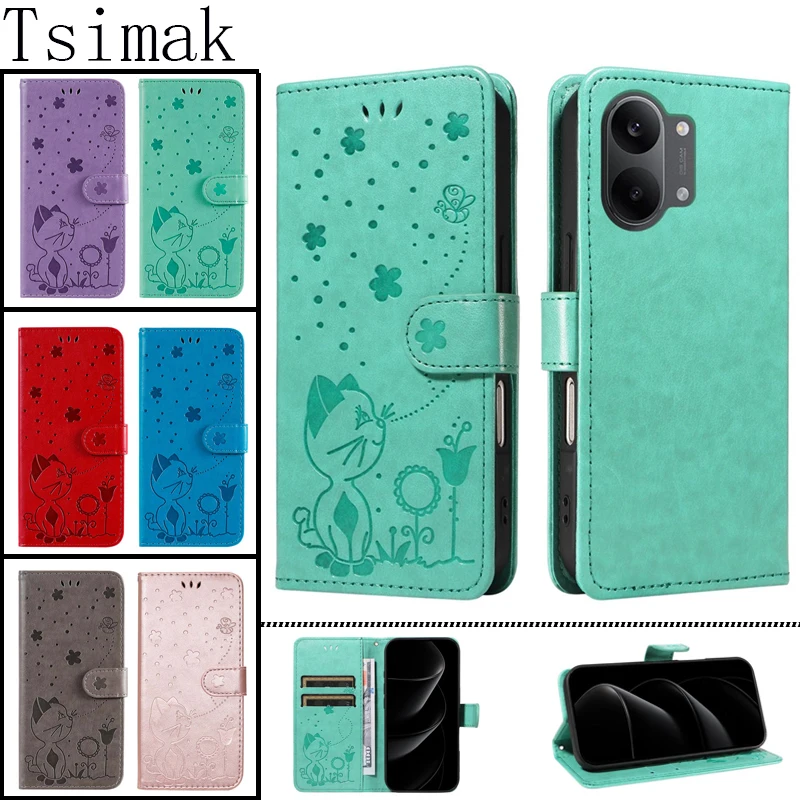 Capa de Couro para Celular POCO X8 Pro Max F8 Ultra F7 M7 M8 M8s M6 X5 X6 X7 C65 C71 C75 C85 X3 NFC F4 X4 GT M3 M4 Pro 4G 5G