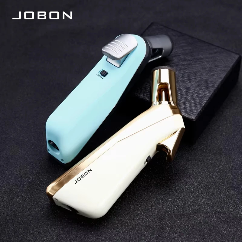 JOBON Blue Flame Lighter 360° Upside-down Ignition Safety Lock Design Continuous Ignition Innovative Design