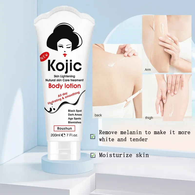 Kojic acid moisturizing body lotion  whitening and anti-aging