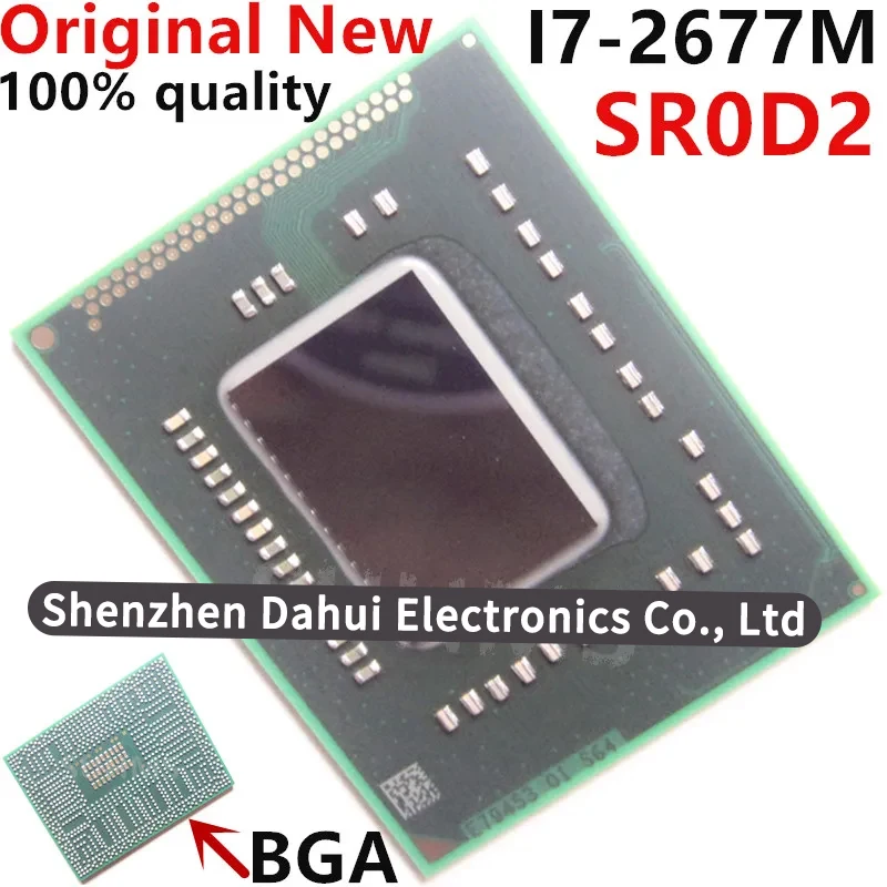 100% New I7-2677M SR0D2 I7 2677M BGA Chipset