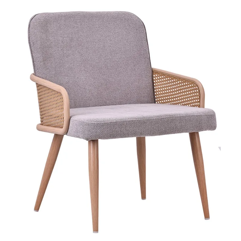 Luxury Modern Comfortable Base Velvet Nordic Armchair Fabric Casual Living Room Furniture Sofa Chair