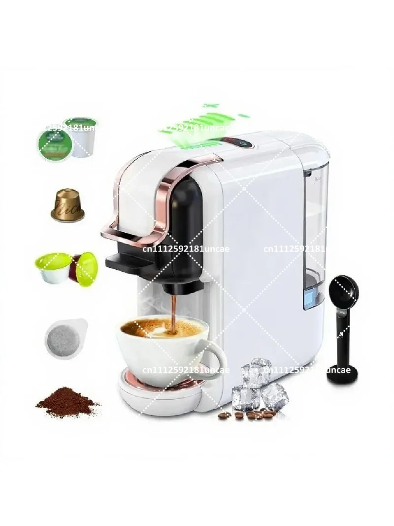 5-in-1 Multifunctional 19Bar Automatic Espresso Machine Single Serve Coffee Maker for Household Use