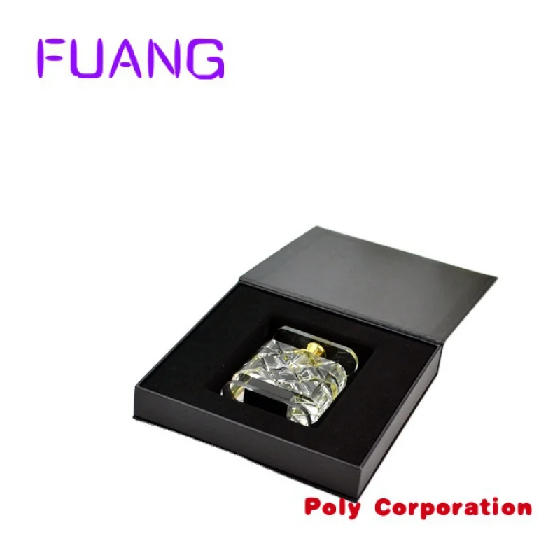 Custom  High quality custom black cardboard perfume packaging boxes wholesalepacking box for small business