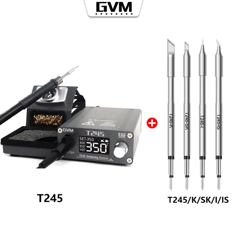 GVM T115 T210 T245 Heating Lead-Free Soldering Station for JBC C210 C245 C115 Handle Chip Temperature Control PCB Repair Welding