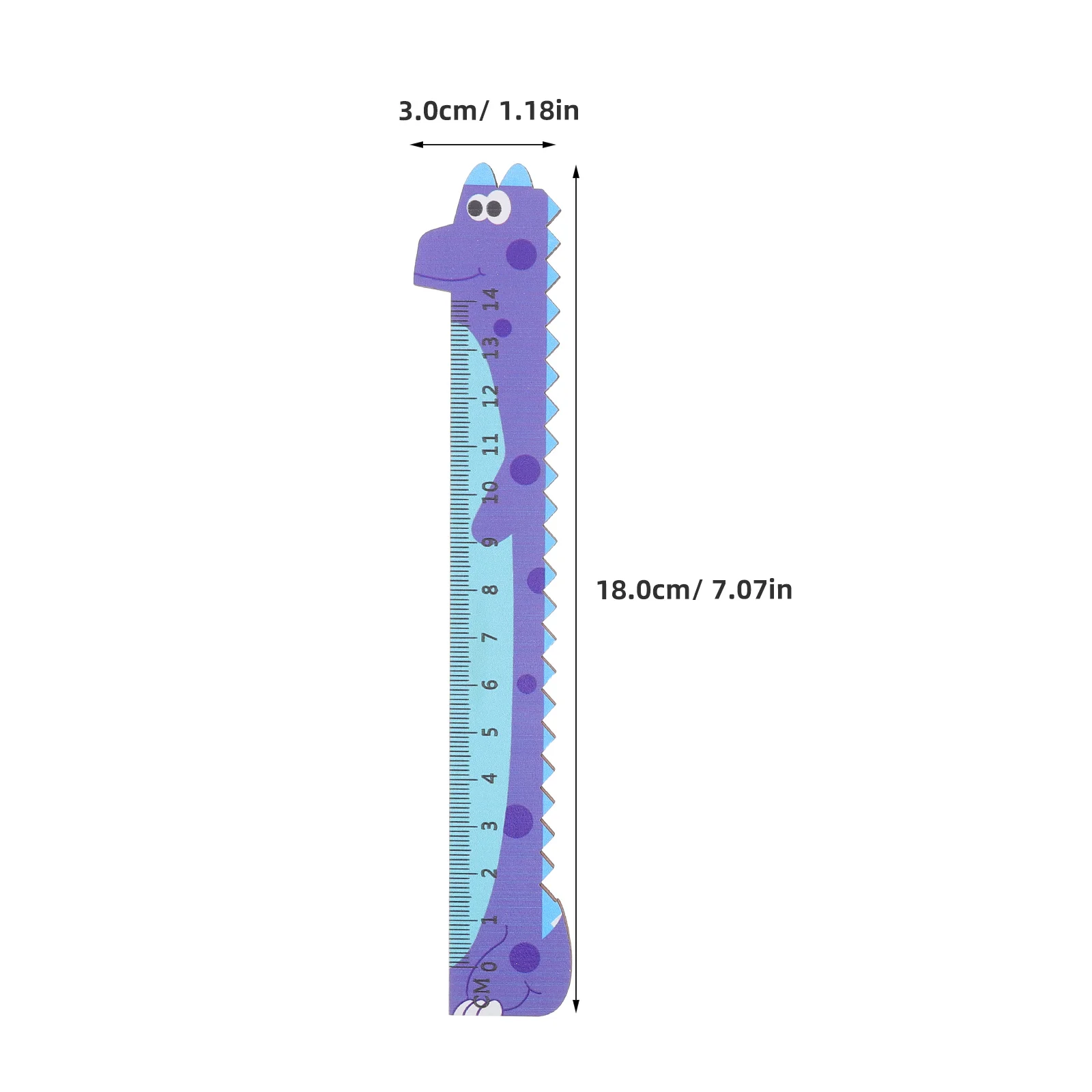 30Cm Cartoon Dinosaur Shaped Ruler Transparent Student Drafting Measure Tool School Office Stationery Supplies
