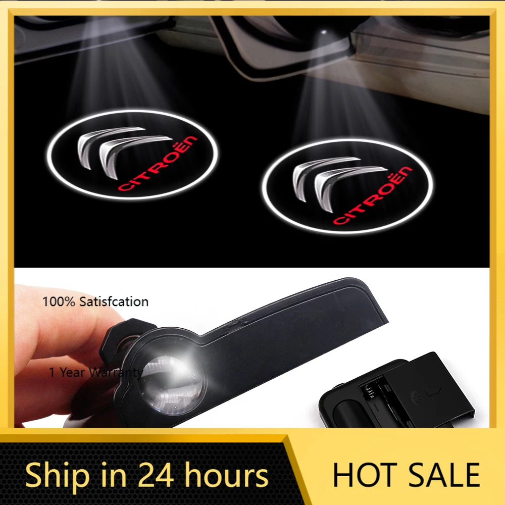 

Наклейка на автомобиль 2026, популярная модель, из АБС-пластика, 1/2 шт., светодиодный проектор логотипа на дверь автомобиля, подсветка, приветственная лампа для Citroen C3XR HU83/VA2 Blade C