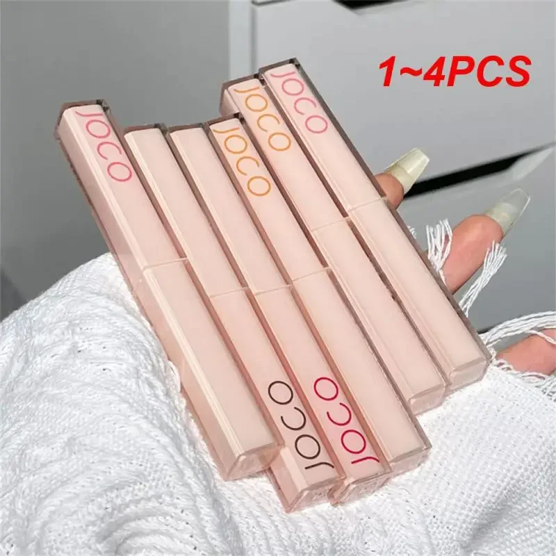 

Heallor 1~4PCS Matte Lip Gloss Mirror Water Mist Easy To Color Cosmetic Long Lasting Lipstick Silky And Moisturizing Lasting