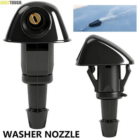 2Pcs Front Washer Nozzle Jet Spray For Honda Accord Civic 6 7 Fit Jazz CR-V Prelude Shuttle Water Front Window Hood Jet Sprayer