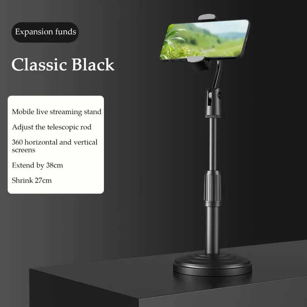 Suporte do telefone móvel ajustável suporte do telefone móvel para transmissão ao vivo de vídeo mesa universal telefone celular para mesa para iphone