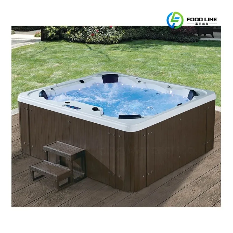 2026 Hot Sale FL Customized High Quality Swimming Pool Outdoor Garden Massage Bathtub Swim Lazy Spa Whirlpool Acrylic Hot Tub