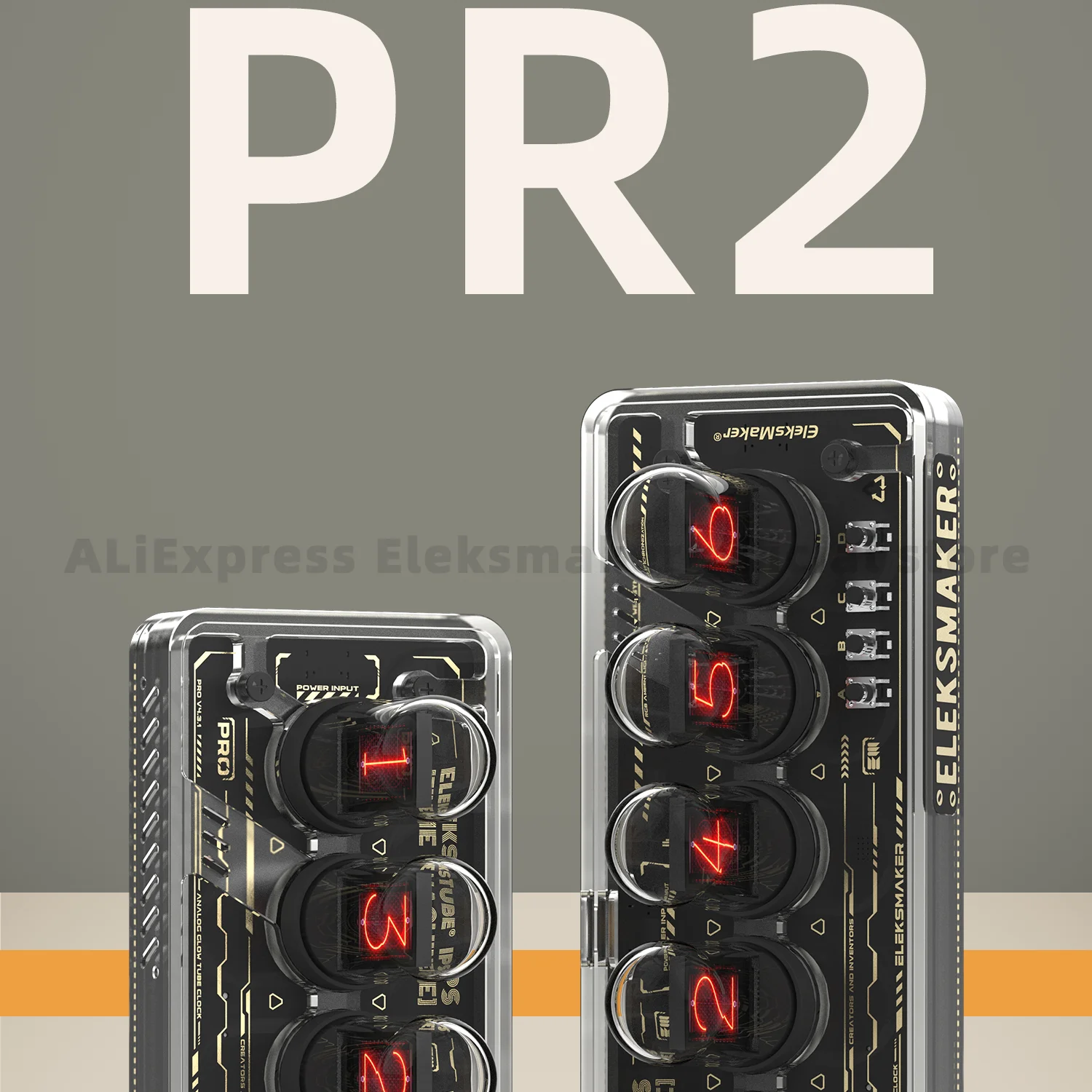 

EleksMaker EleksTube IPS PR1 PR2 6-Bit IPS Retro Glows Analog Nixie Tube elekstube clock