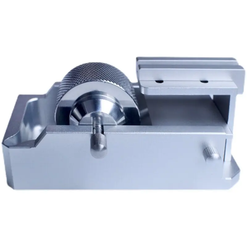 Handmade Leather Craft Adjustable Refueling Tool with Recovery Slot Leather Edge Oil Box Stainless Steel Mirror Polished