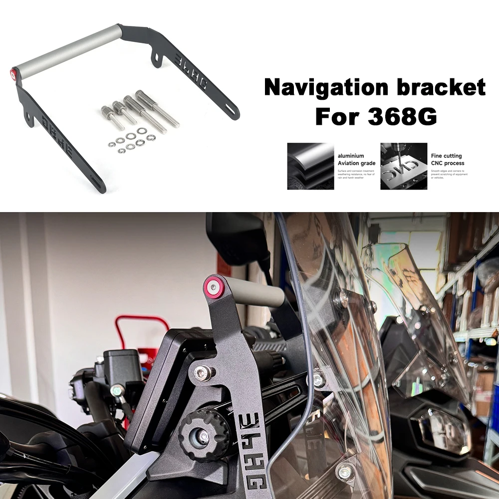 For ZONTES 368G 368-G Motorcycle Navigation GPS Stand Holder Mobile Phone Aluminum Mount Bracket