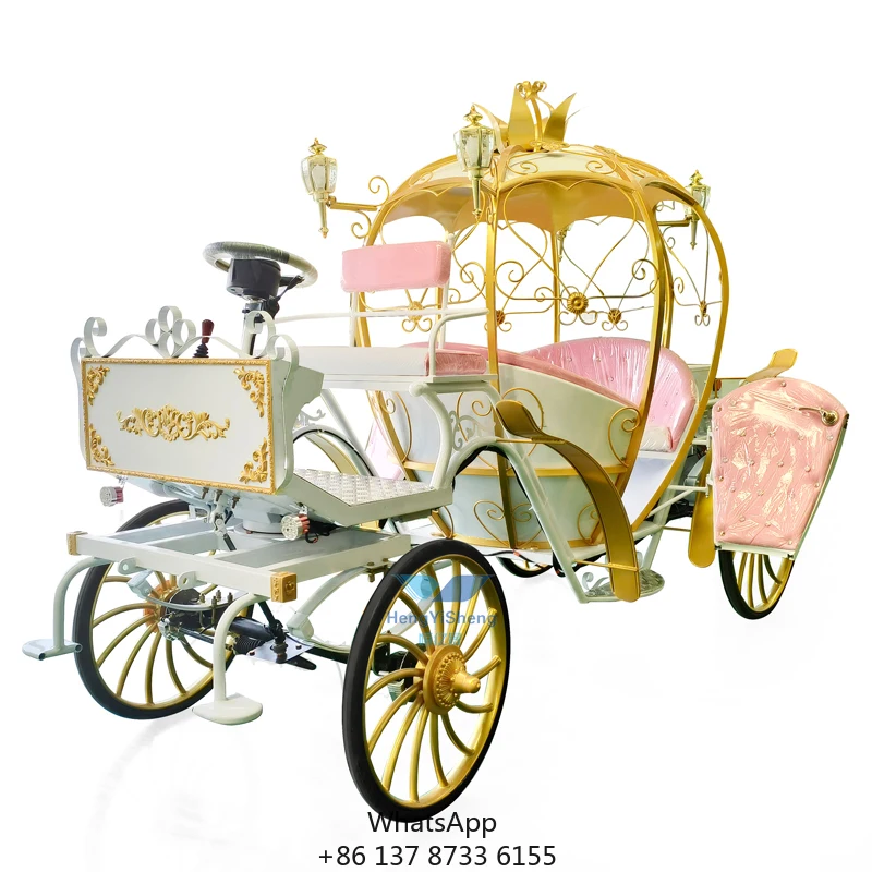 Transporte especial de cuento de hadas del carro dibujado del caballo real de Cenicienta de los proveedores de China Carro de caballos a la venta