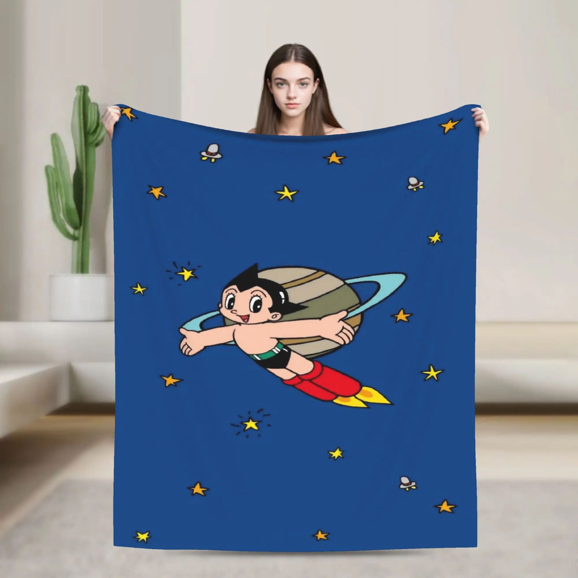Astroboy Astro Boy Blanket Fleece  Multifunction Soft Throw Blanket for Home Bedspreads