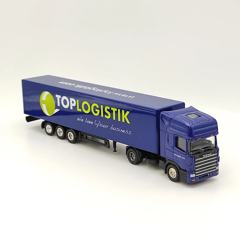 Diecast Alloy TOP LOGISTIK Large Transport Vehicle Toys Cars Model Classics Nostalgia Adult Gifts Souvenir Static Display