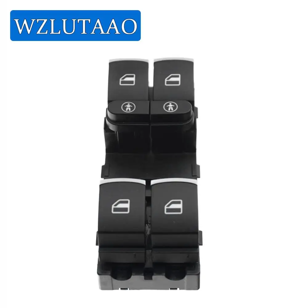 Chrome Master Power Window Switch Button 7P6959857 7P6 959 857 For VW Touareg Sharan Touran Seat Alhambra 2011-2016