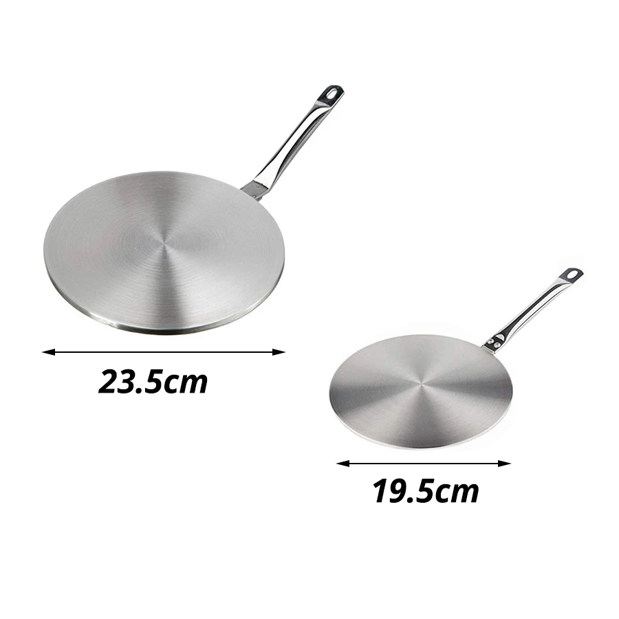 Leeseph Stainless Steel Gas and Electric Stovetop Heat Diffuser Ring Plate, Available in 7.6 or 9.25 inch Sizes