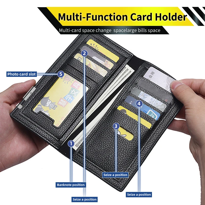 الرجال محفظة طويلة حقيبة صغيرة جلدية حقيبة يد الأعمال حامل بطاقة عملة جيب لبيجو 206 307 308 3008 207 208 508 2008 5008