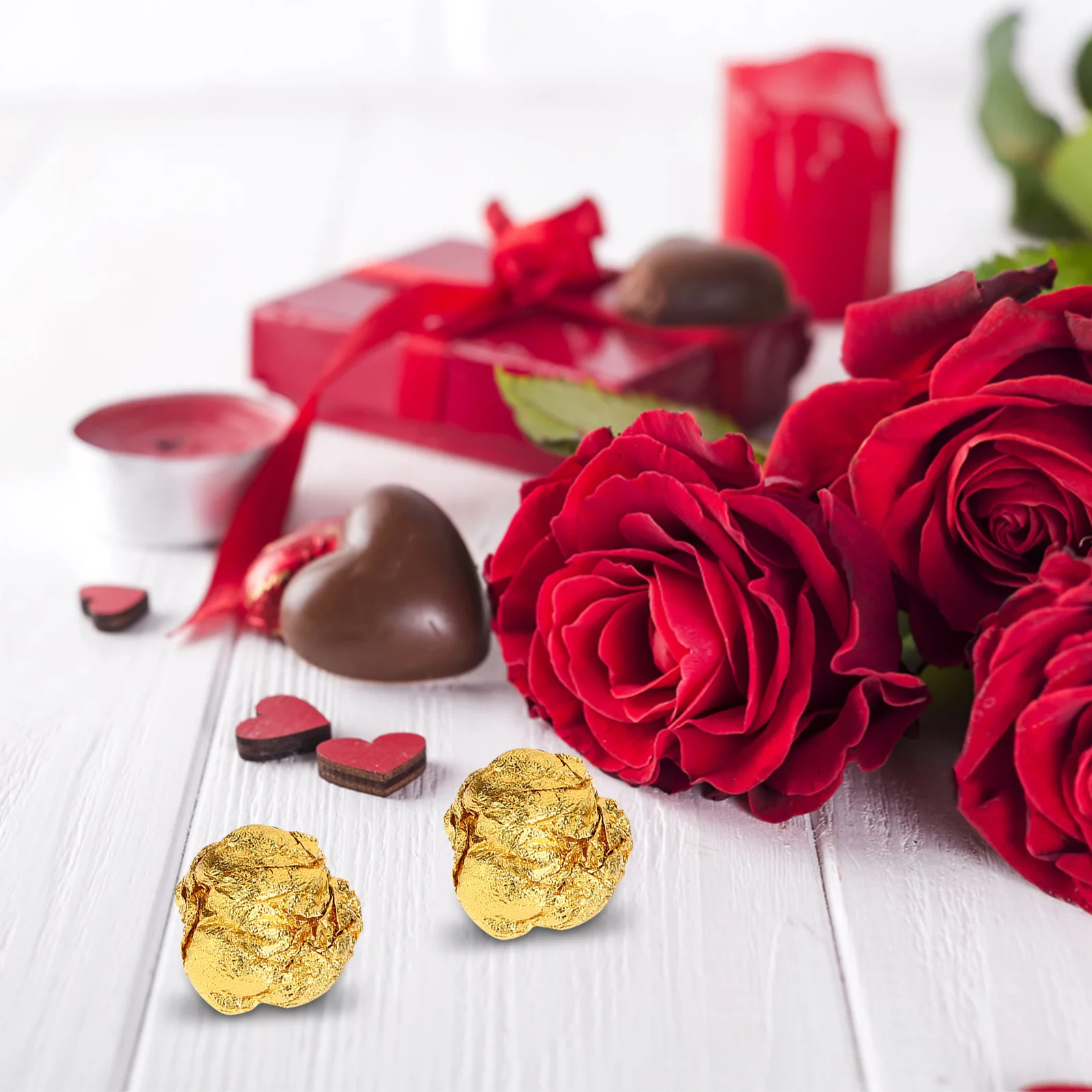 

200Pcs Square Candy Wrapper Foil Paper for Chocolate DIY Sweets Packaging Baking Decoration Party Favors Holiday Wedding Treats