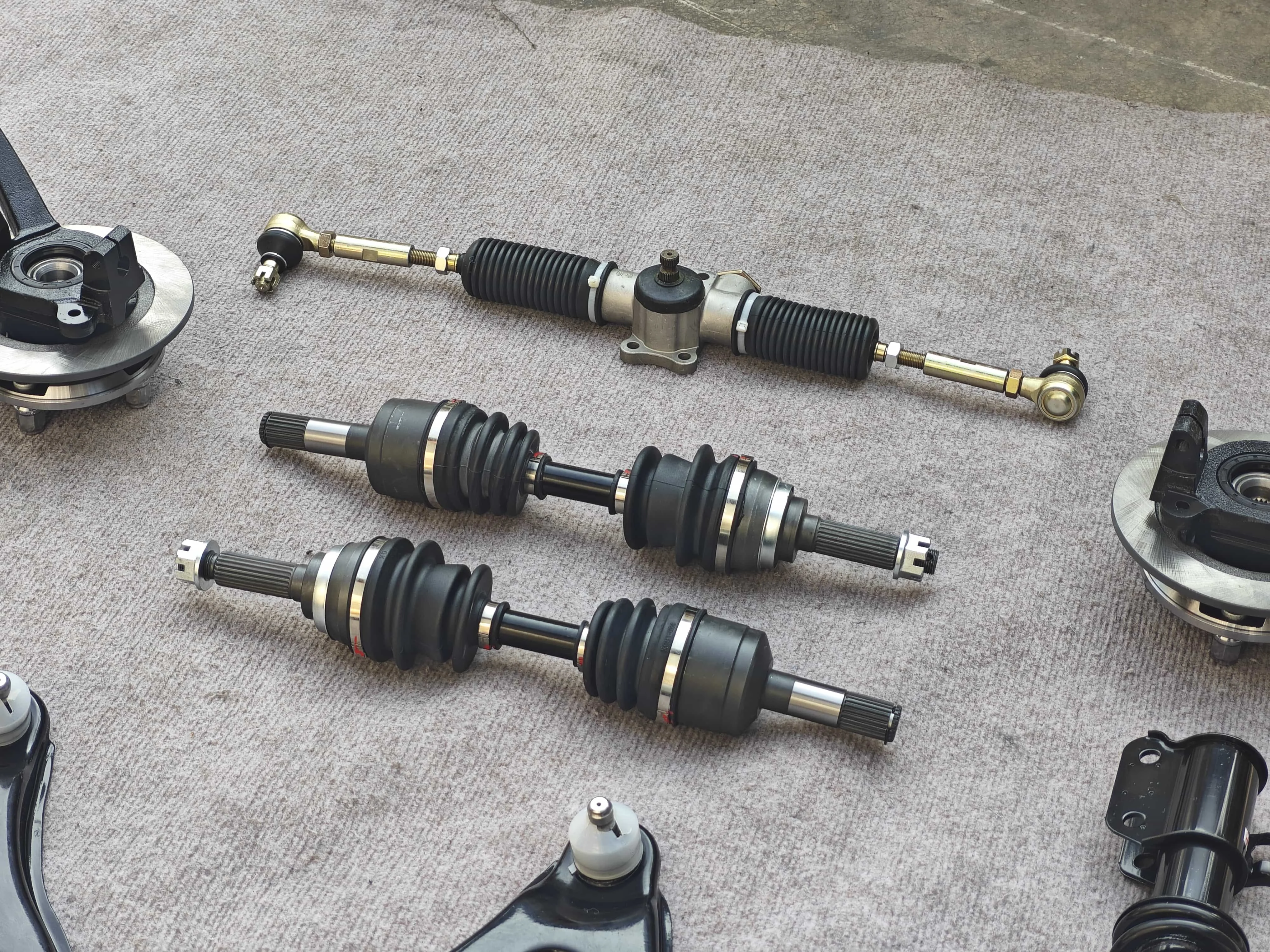 China OEM Front Rear Axle Assembly Independent Suspension for Tricycle Dune Buggy Kart Farm Vehicle Motorcycle Body Systems