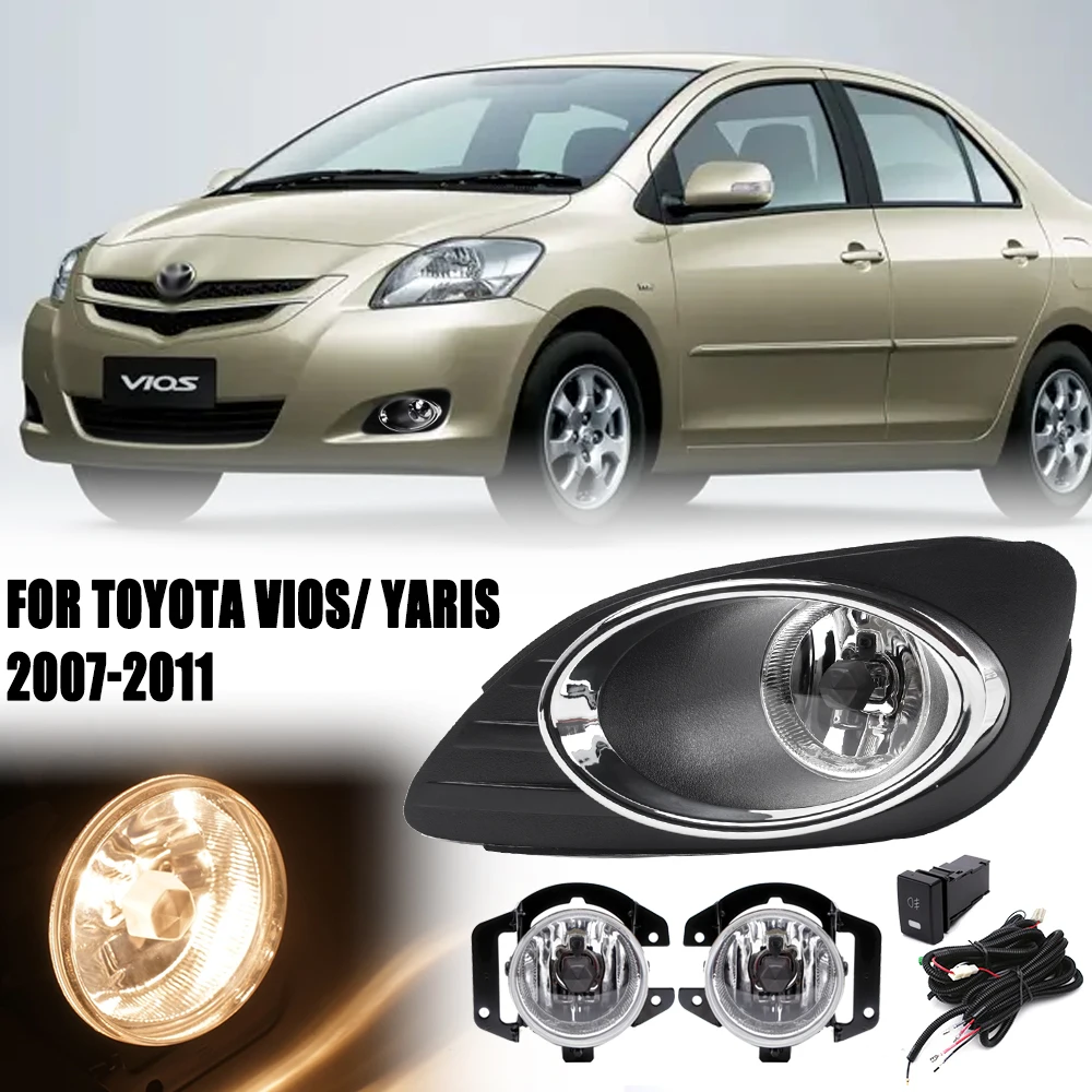 FOR TOYOTA VIOS 2007-2011 / YARIS 2008-2011 ORIGINAL OEM FOG LAMP WITH SWITCH WIRERING