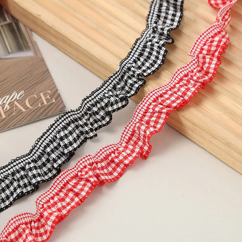 5/10 متر 20 مللي متر مطاطا اللون منقوشة تكدرت الدانتيل البوليستر التطريز شريط مرن DIY بها بنفسك الملابس الصدرية لوازم الخياطة المنزل ديكو #2