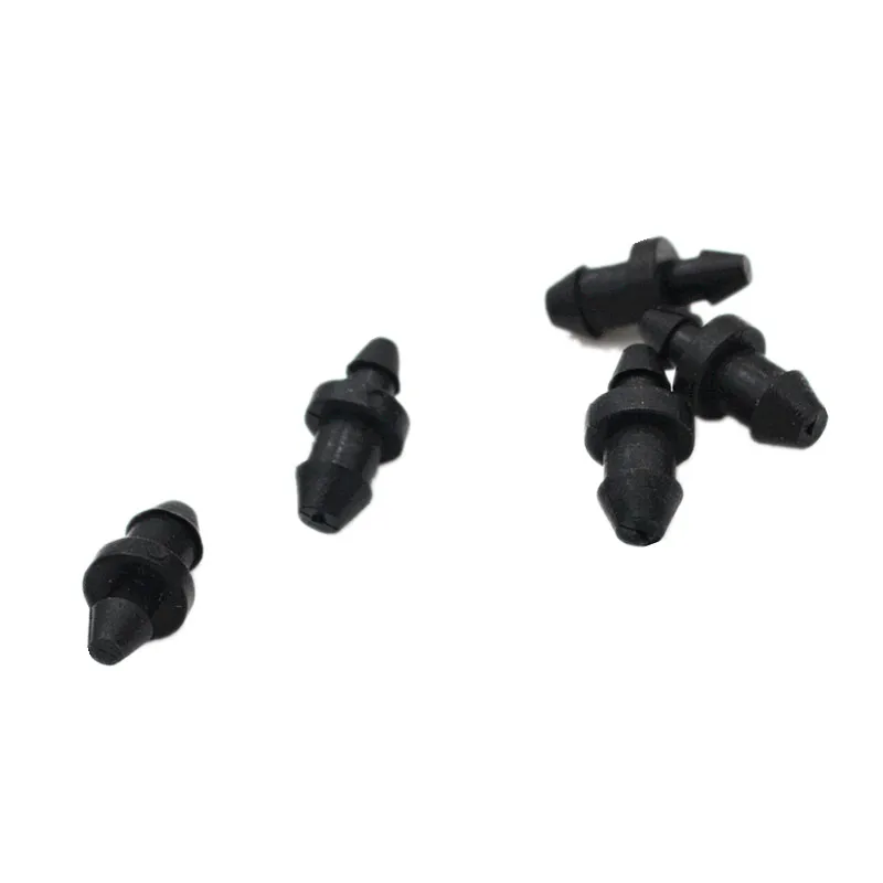 100 Stuks 1/4 "En 1/8" Goof Plug Dual End Druppelirrigatie Micro Druppelbewatering Irrigatie Druppelhulpstukken Accessoires