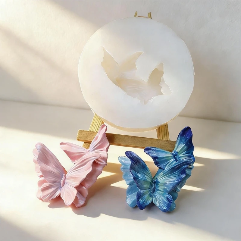 

Butterfly Shape Aromatherapy Plaster Handicrafts Silicone Mold Gypsum Ornament Scented Candle Decoration Molds