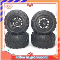Durable 8Pcs Large Tire Widening Tyre Wheel For Wltoys 144001 124016 124018 124019 12428 HBX 16889 16890 RC Car Upgrade Parts