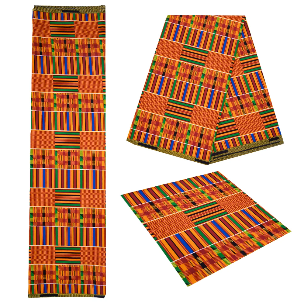 

Veritablewax Kente Africa Ankara Prints Batik Wax Fabric African Dress Craft DIY Sewing Textile Polyester Nigeria Tissu FP6691