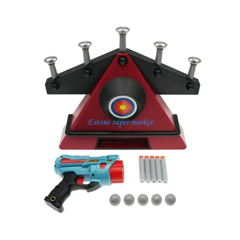 

090B Electric Hovering Shootings Game With LED Lighting Effects And Gentle Foam Bullets For Outdoor Indoor Family Gathering