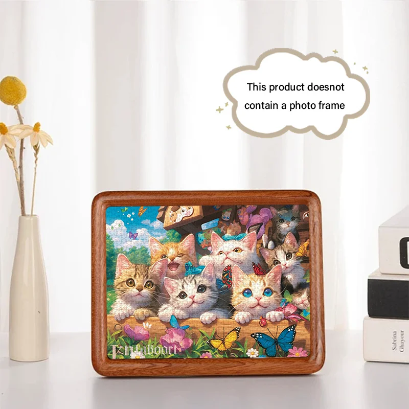 Eine Schachtel mit Mini-Puzzles für Erwachsene mit niedlichen Kätzchen-Designs – kratzfest, herausfordernd, geeignet für Erwachsene, Familienspaß, Zuhause