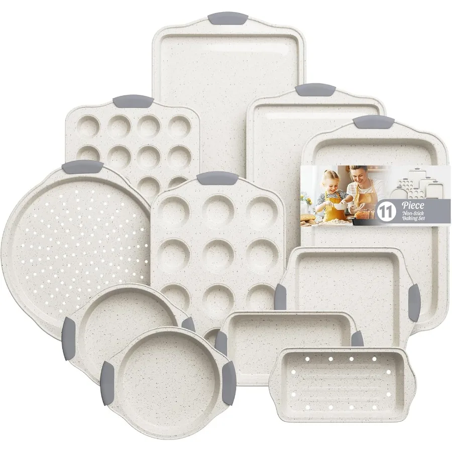 

Набор из 11 форм для выпечки с антипригарным покрытием, штабелируемые нетоксичные наборы форм для выпечки с листовми для печенья, форма для торта, форма для буханки, форма для пиццы, форма для кексов Wh