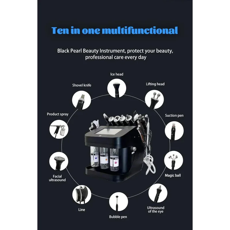 2024 Nuovo banco Black Pearl 10 in 1 multifunzionale per la gestione della pelle integrata per la pulizia degli strumenti micro-rectificatrice-08