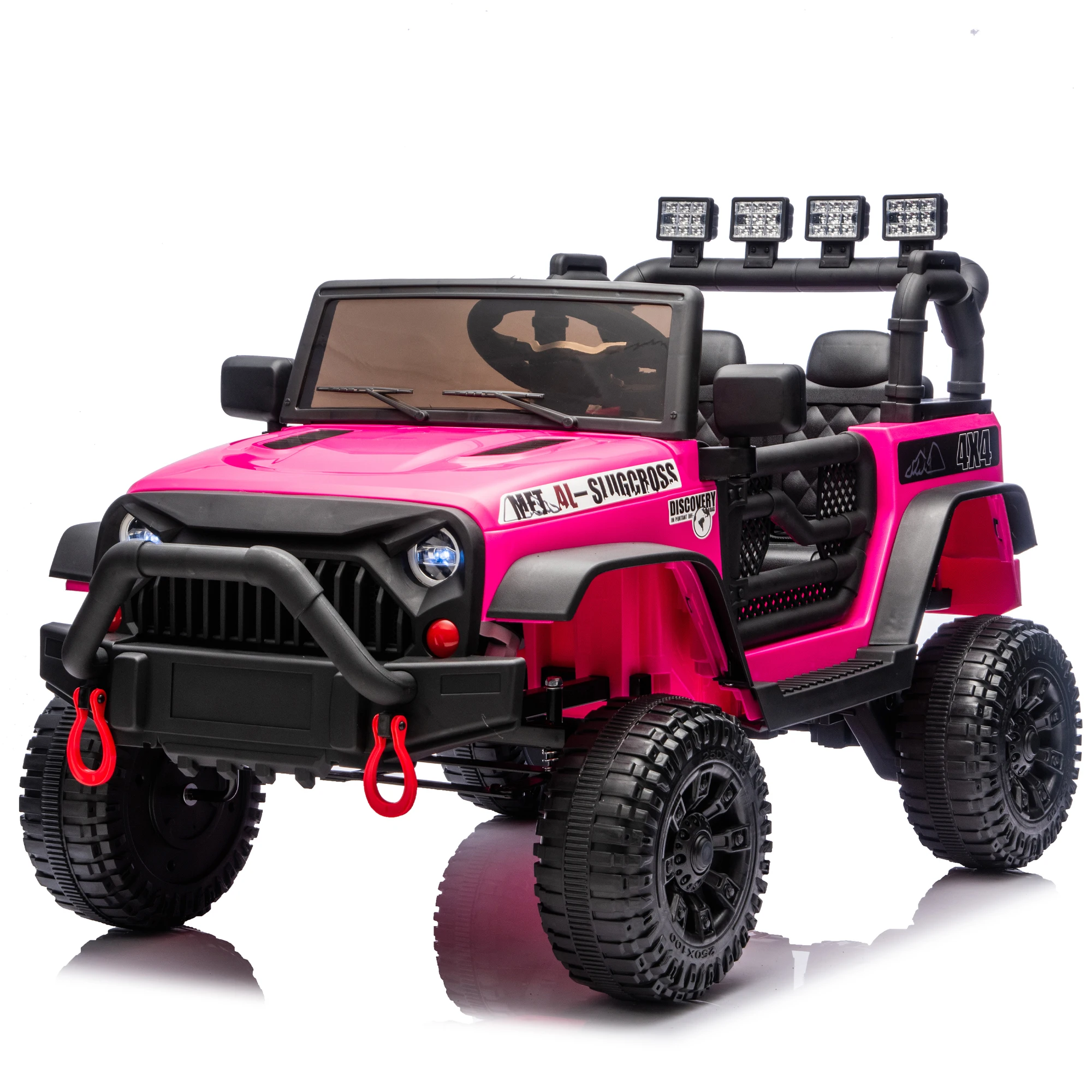 

Kids Electric Ride On Toy 24V 400W Car with Bluetooth Remote Control Suspension Safety Belt Music Music LED Lights Outdoor Play