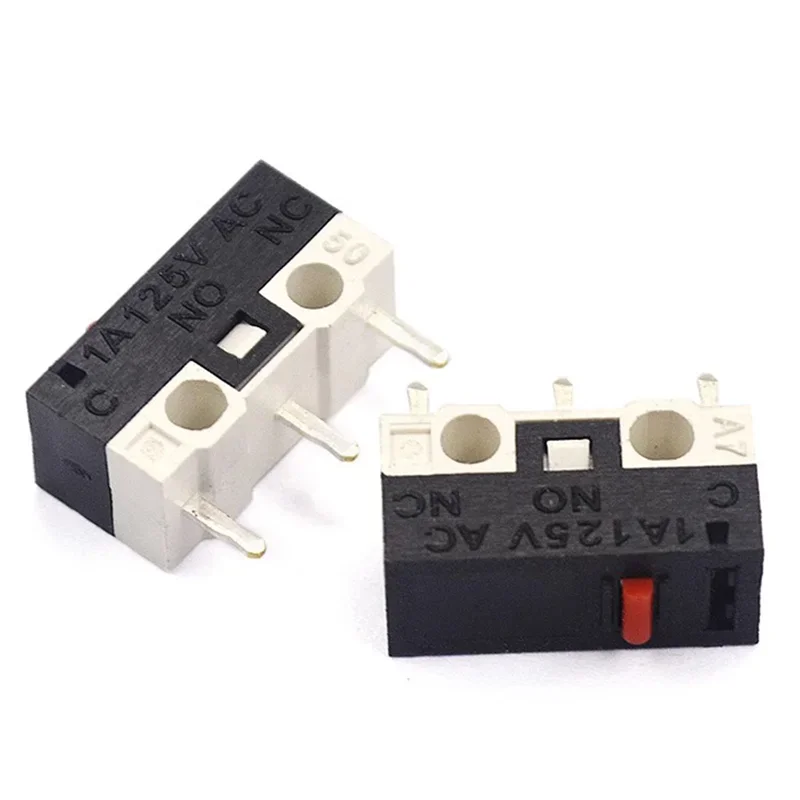 20PCS 3 Pins 1A 125V Mini Micro Limit Switch C NO NC PCB Terminals SPDT Roller Arc lever Snap Action Push Micro Mouse switches