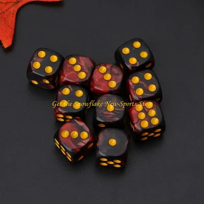 E56D 10 قطعة مكعب شفاف بستة جوانب 12 مم زاوية مستديرة طاولة محمولة للعب الألعاب #4