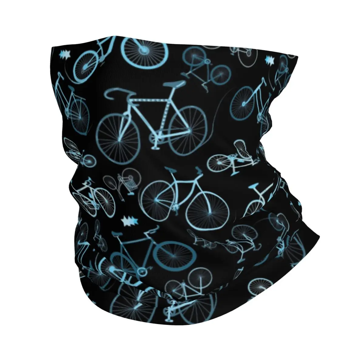 Custom MTB Bicycle Bike Bandana Neck Warmer Men Women Winter Ski Tube Scarf Gaiter Biker Cyclist Face Cover