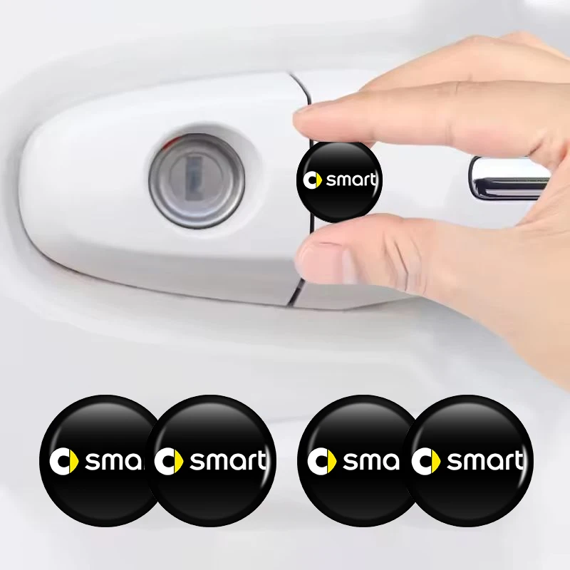 Car Door Lock Keyhole Protective Cover Stickers Key Hole Decals Car Accessories For Smart Fortwo 451 450 453 EQ Forfour Coupe Ca