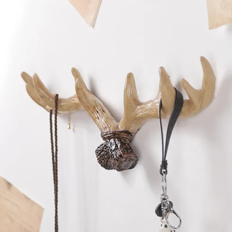 Wall Décor Antlers hook key holder coat hooks towel wall hooks For Bathroom Clothes Livingroom Kitchen Accessories