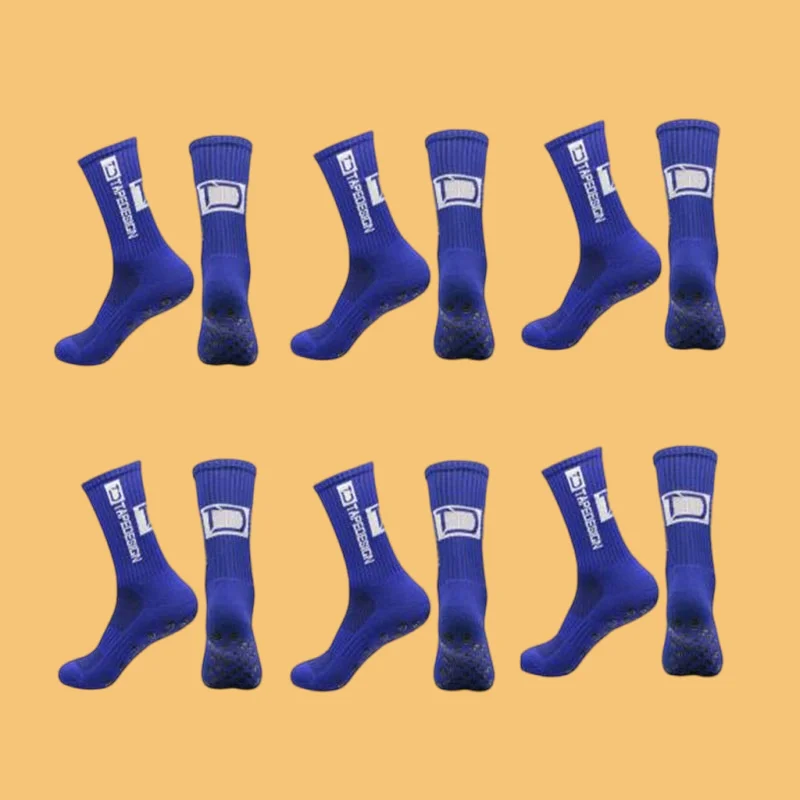 Chaussettes de football mi-mollet coordonnantes pour hommes et femmes, confortables et décontractées, sports de cyclisme, mode, nouveau, 2024, 6 paires