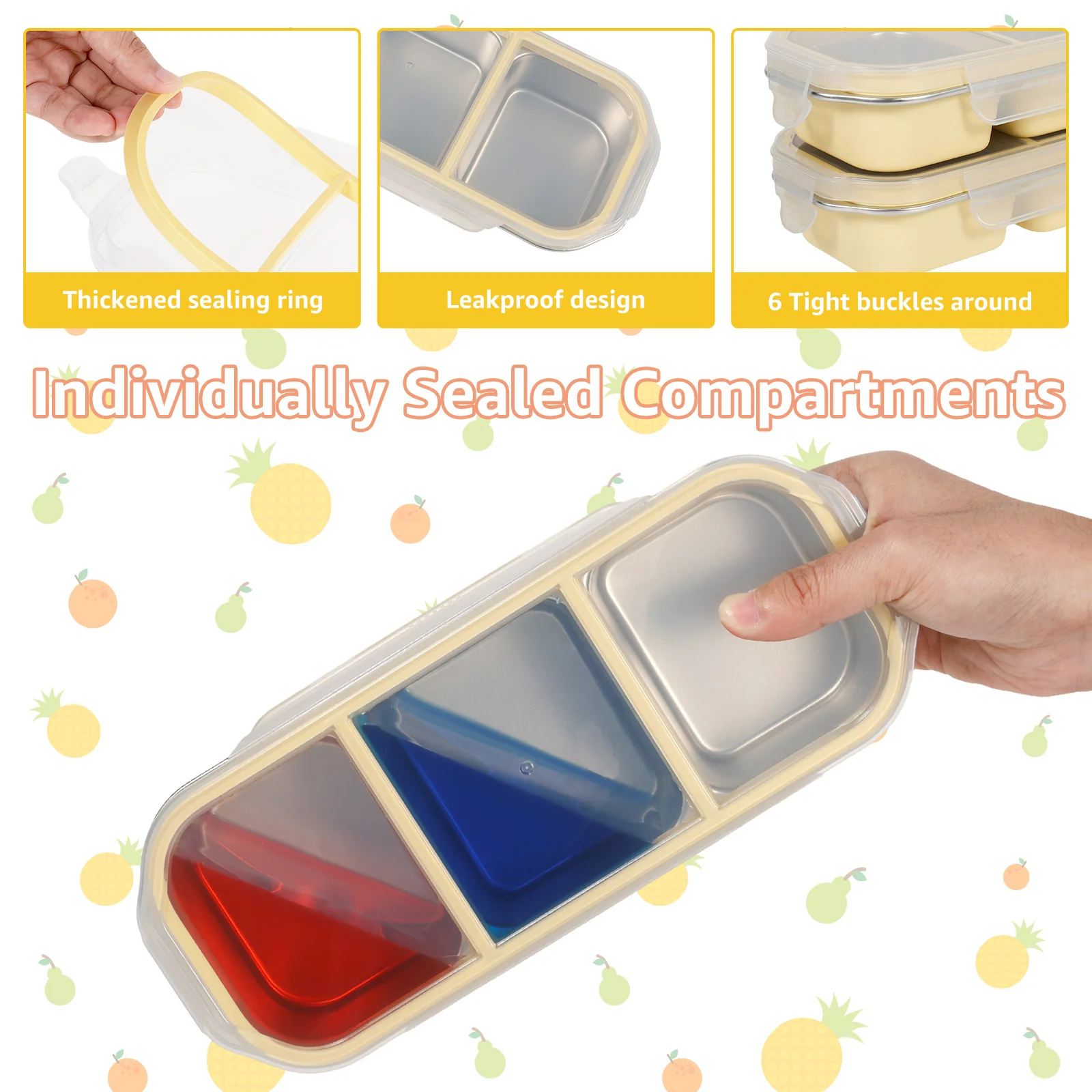 2 ชิ้นกล่องอาหารกลางวันขนาดเล็ - Food Snacks For Picnic บทวิจารณ์และราคา