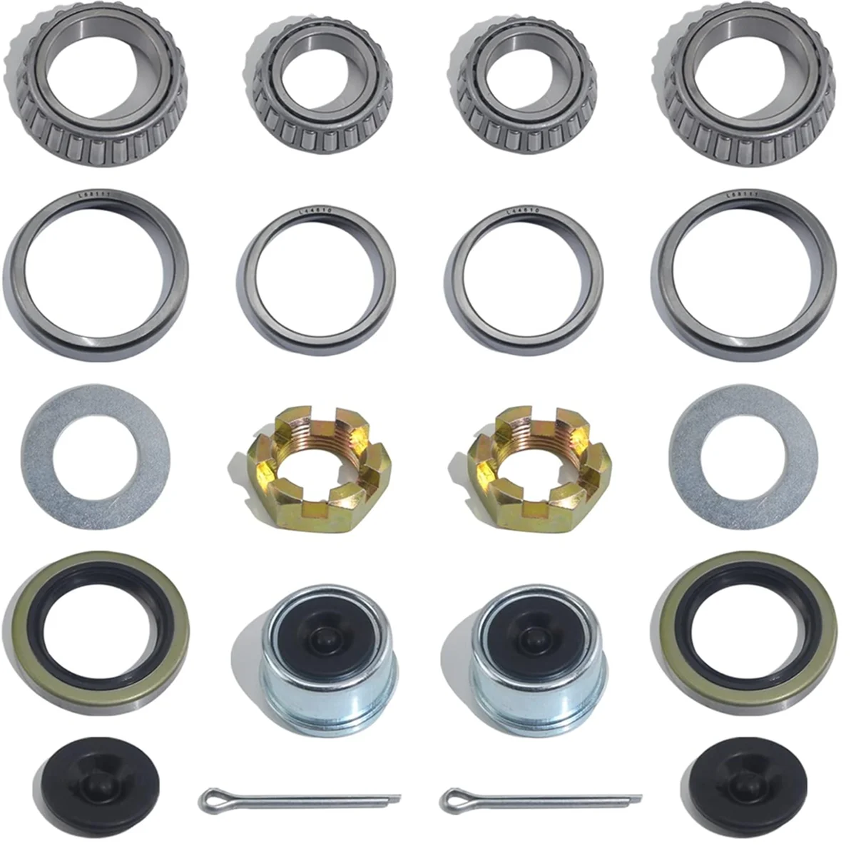 ABJG-2 Sets 3500 LB Boat Trailer Axle Bearing Kits, L68149 L44649 Bearing Kits, 171255TB/10-19
