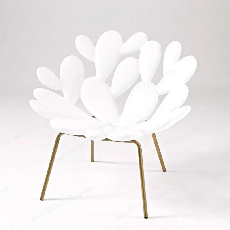 Cactus leisure chair, plastic designer balcony, light luxury sofa chair, single milk tea clothing store chair