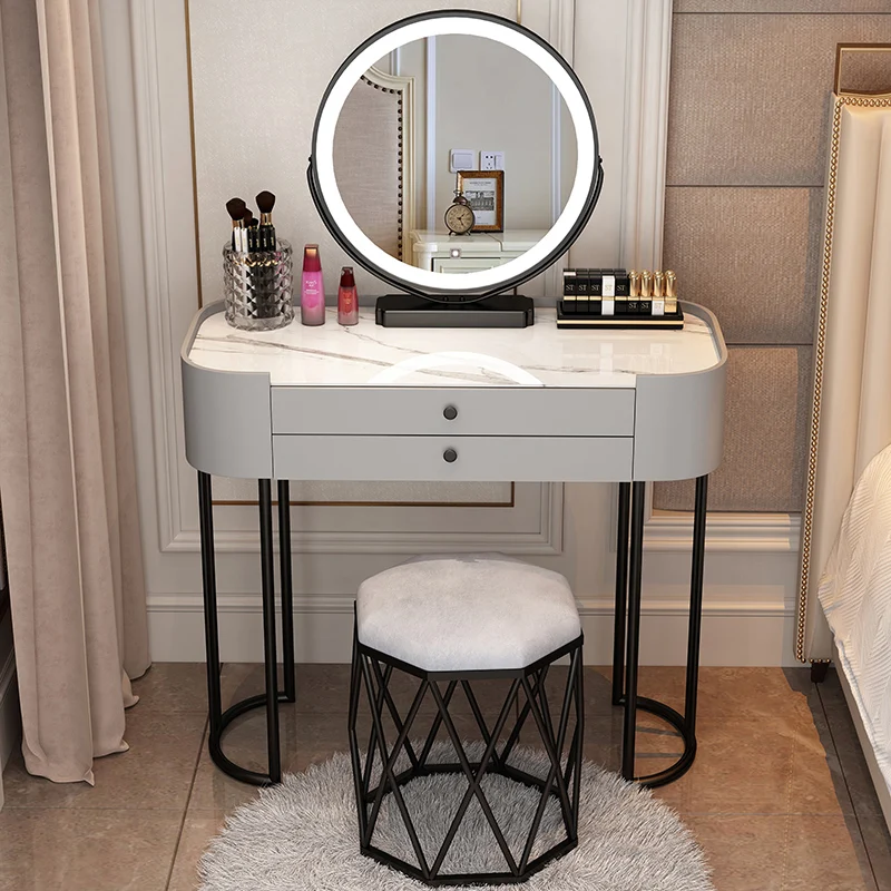 Nordic Simple Dressing Table White Modern Makeup Storage Cabinet Dressing Table Multifunction Meuble De Chambre Room Decor