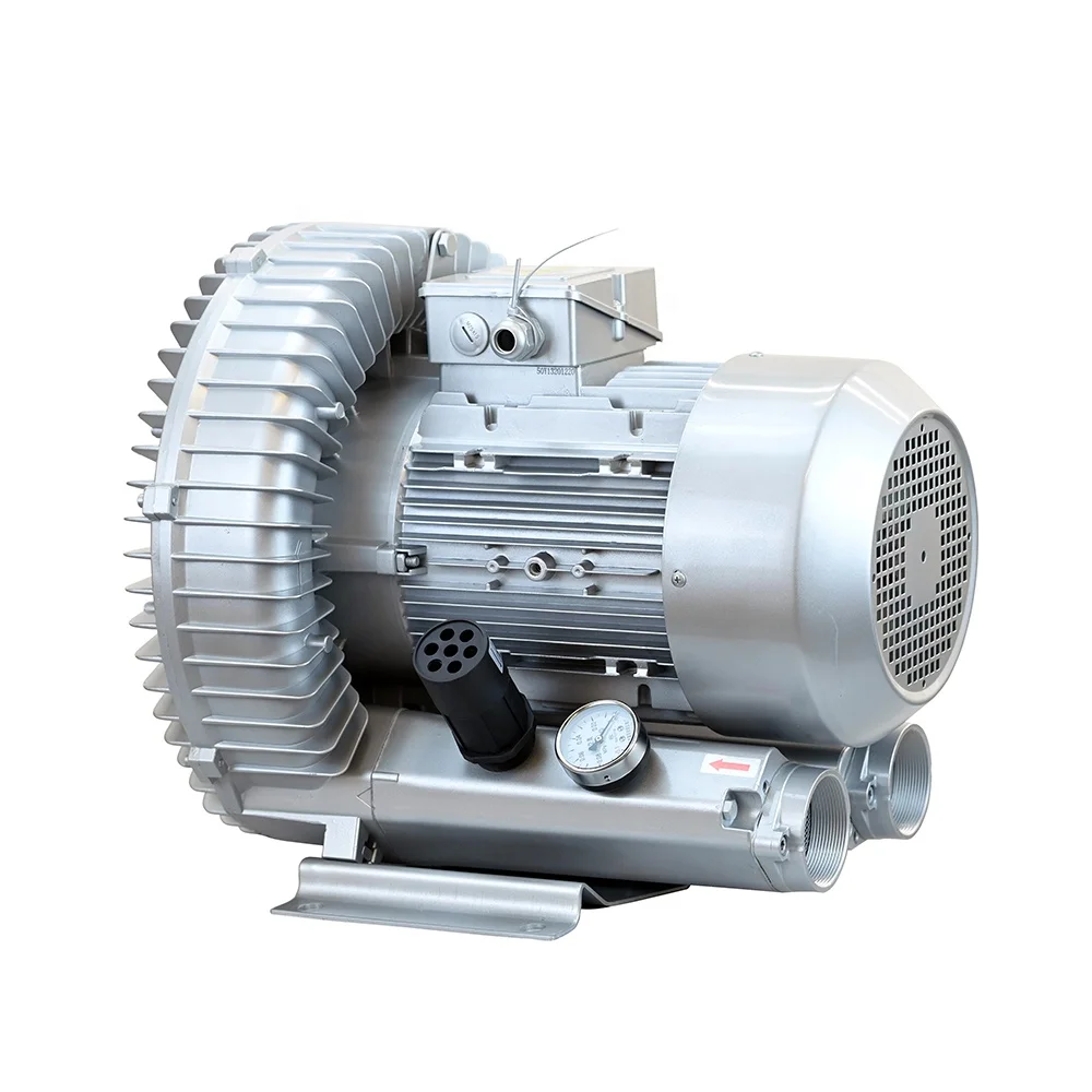 

Hot Sale 5.5KW Three Phase Industrial Air Blower High Pressure Vortex Air Vacuum Pump CNC Router