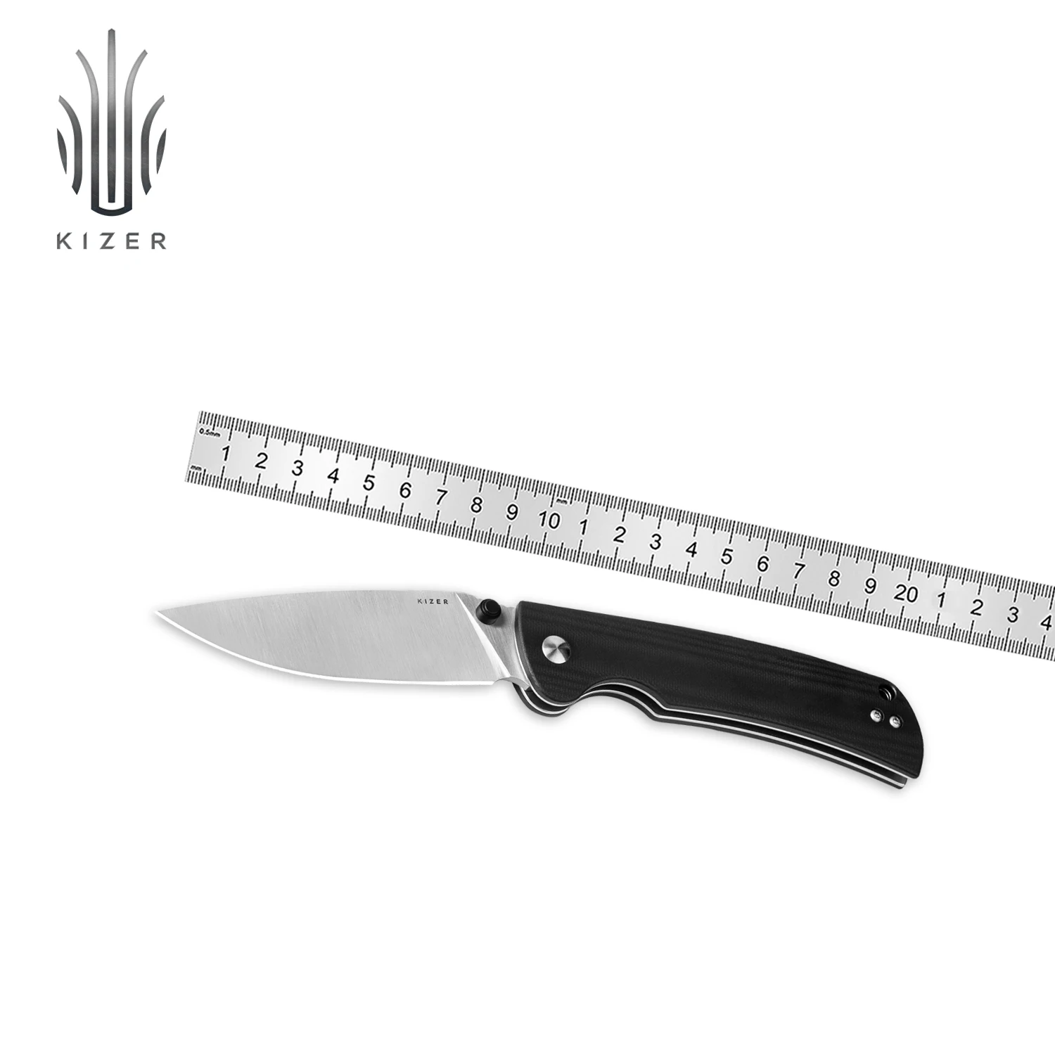 

Kizer Hunting Pocket Knife Slicer V4538A1 G10 Handle With Nitro V Blade Outdoor Travel Survival Tactical Sharp Knife