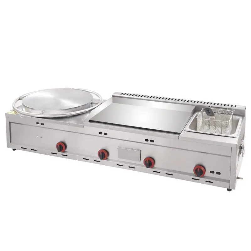 

Pancake Grilling Furnace Fryer All-in-One Machine Gas Miscellaneous Grain Teppanyaki Machine